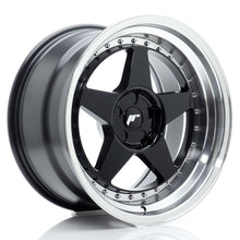 Load image into Gallery viewer, JR Wheels JR6 18x10 ET0-25 5H BLANK Gloss Black w/Machined Lip