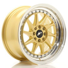 Load image into Gallery viewer, JR Wheels JR26 16x8 ET25 4x100/108 Gold w/Machined Lip