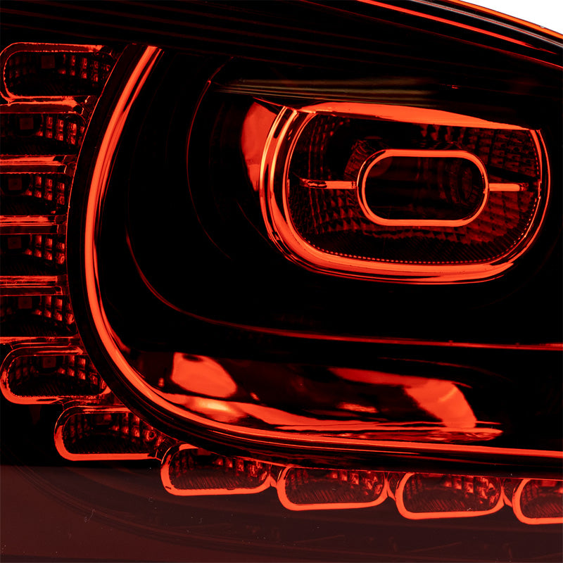 Fanali posteriori FULL LED adatti per VW Golf 6 VI (2008-2013) R Design Dynamic Sequential Turning Light Cherry Red