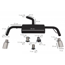 Load image into Gallery viewer, Complete Exhaust System suitable for VW Golf 5 (03-07) Golf 6 (08-13) GTI Design