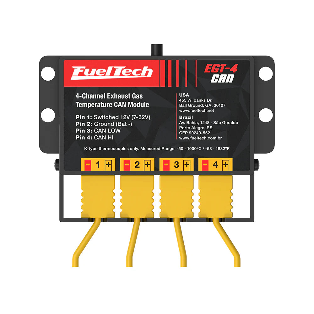 EGT-4 4 Channel EGT Controller Type K Thermocouple CAN Module