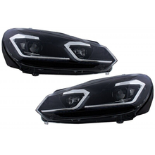 Carica l&#39;immagine nel visualizzatore di Gallery, Fari a LED adatti per VW Golf 6 VI (2008-2013) Facelift 7.5 Look Silver Flowing Dynamic Sequential Turning Lights