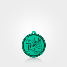 Load image into Gallery viewer, Auto Finesse Round Teal Coconut Air Freshener