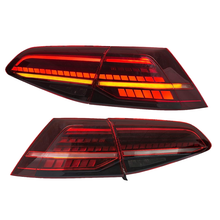 Carica l&#39;immagine nel visualizzatore di Gallery, Full LED Taillights suitable for VW Golf 7 &amp; 7.5 VII (2012-2019) Facelift Retrofit G7.5 Look Dynamic Sequential Turning Lights Dark Cherry Red