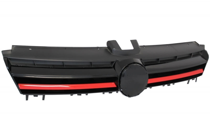 Central Grille suitable for VW Golf VII 7 5G (2013-2017) GTI R-Line Design Red Insertions