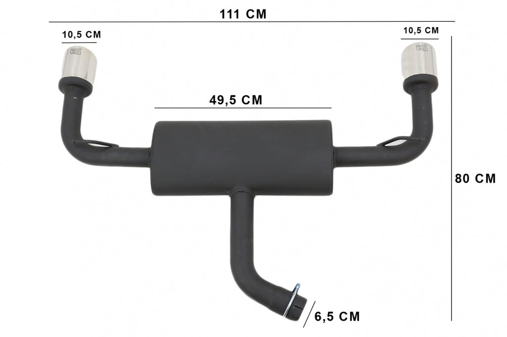 Complete Exhaust System suitable for VW Golf 7 VII  (2013-up) GTI Design