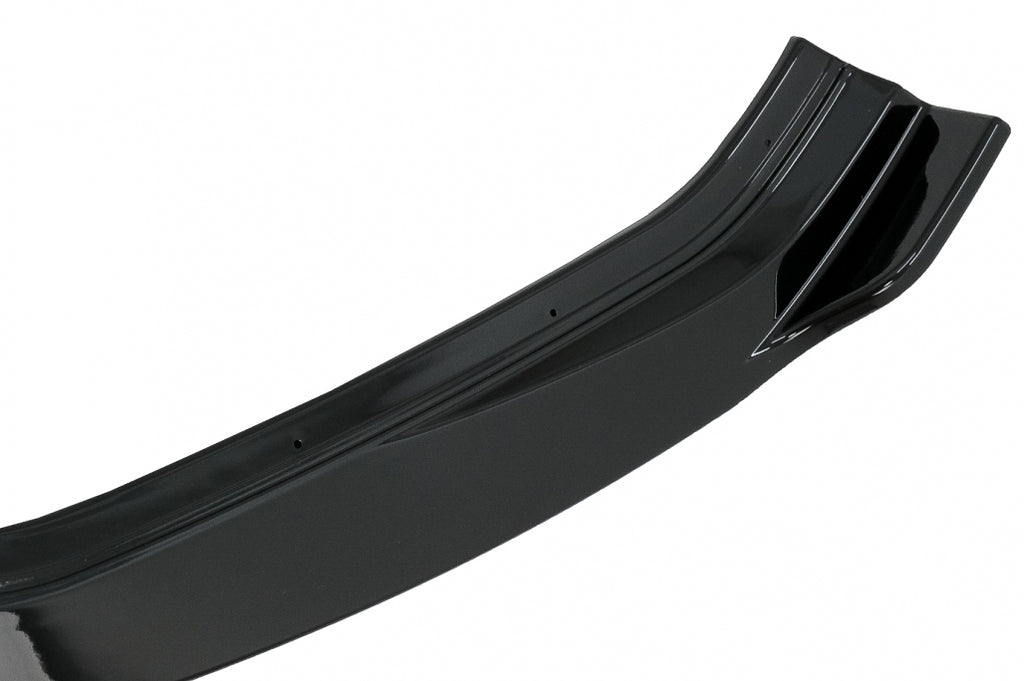 Front Bumper Lip Extension Spoiler suitable for VW Golf 7.5 Facelift (2017-2020) Glossy Black / Red