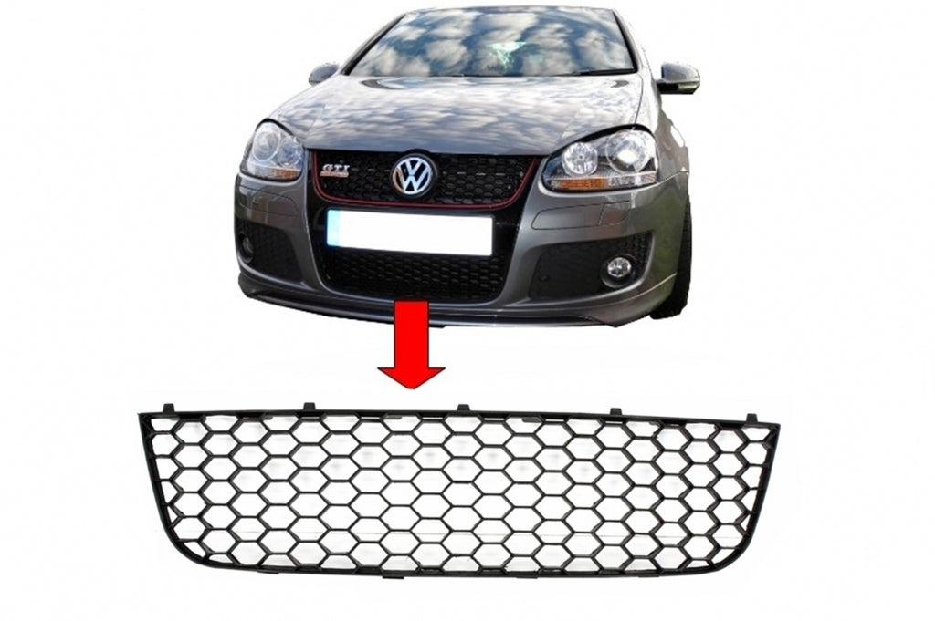 Front Bumper Middle Lower Grille suitable for VW Golf 5 V (2003-2007) GTI Design