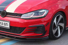 Carica l&#39;immagine nel visualizzatore di Gallery, Front Bumper Side Fins Flaps suitable for VW Golf 7.5 GTI 5G Hatchback (2017-2020) Carbon Look