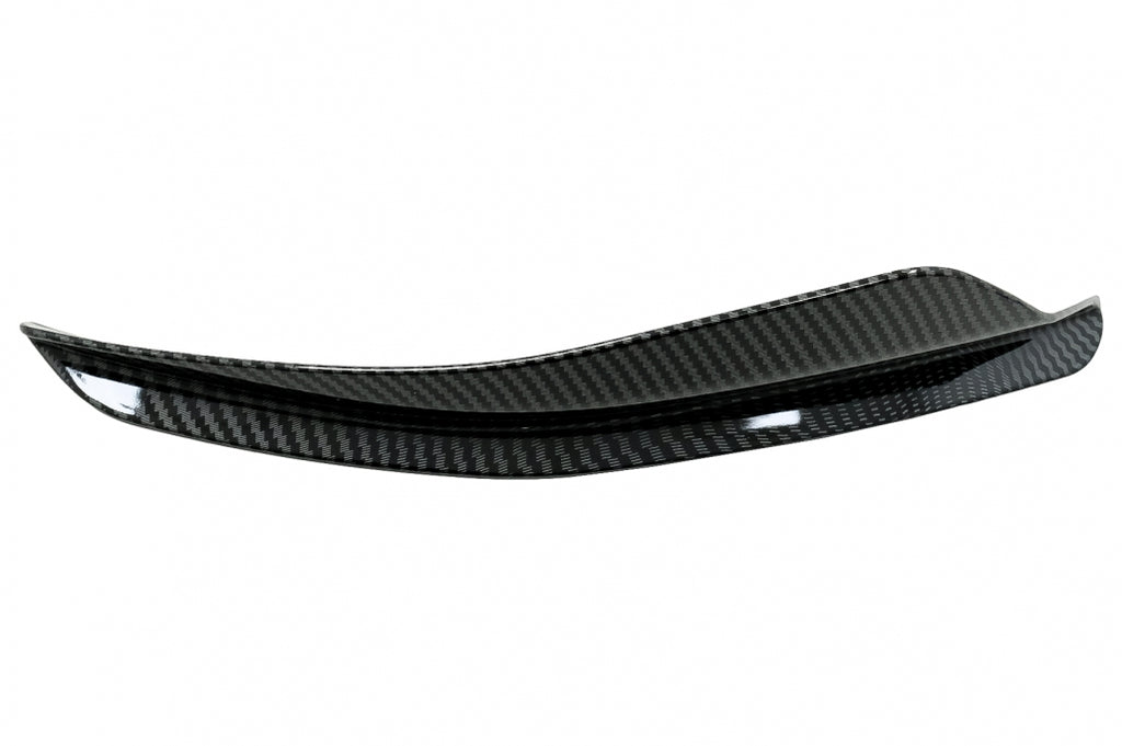 Front Bumper Side Fins Flaps suitable for VW Golf 8 Mk8 MQB GTI R-Line (2020-Up) Carbon Look