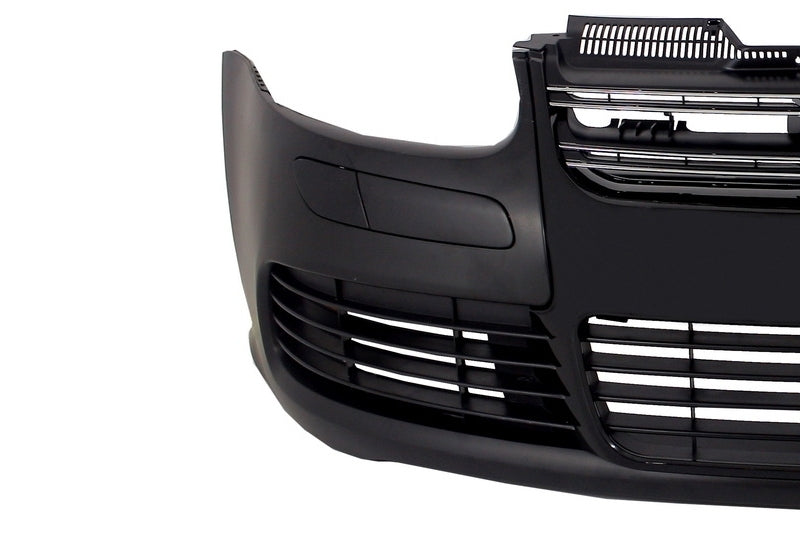 Front Bumper suitable for VW Golf V 5 (2003-2007) Jetta (2005-2010) R32 Piano Glossy Black Grill