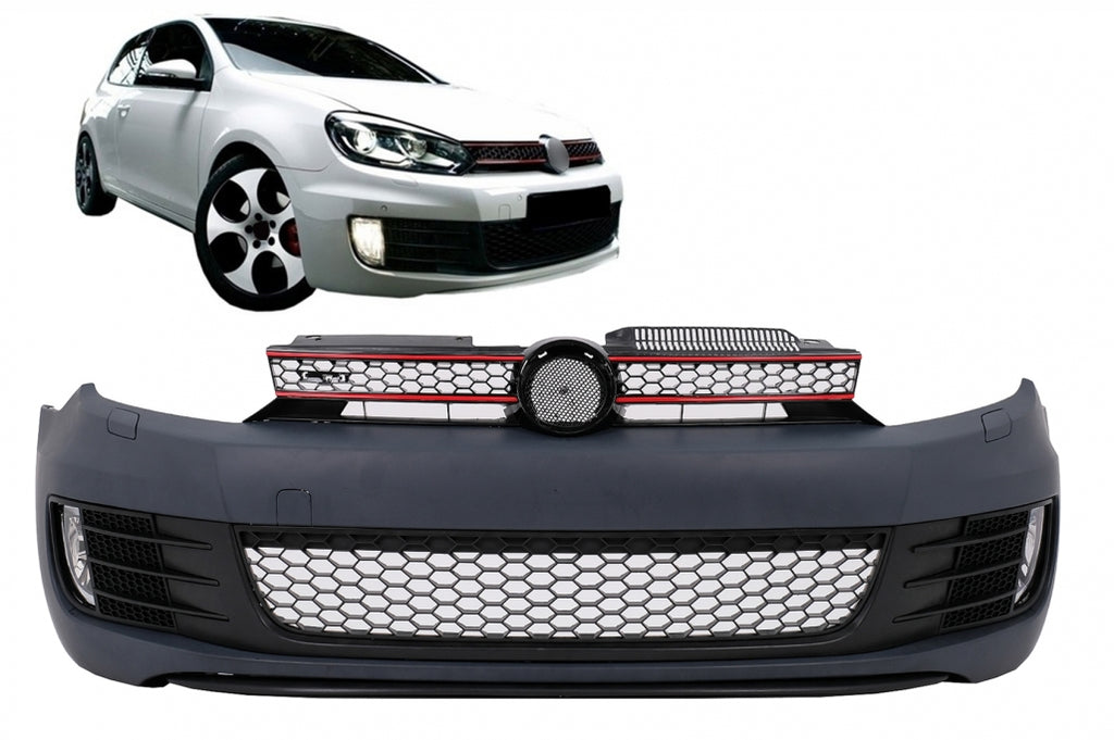 Front Bumper suitable for VW Golf VI 6 Hatchback Coupe (2008-2013) GTI Look