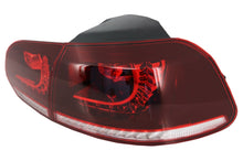 Carica l&#39;immagine nel visualizzatore di Gallery, FULL LED Taillights suitable for VW Golf 6 VI (2008-2013) R20 Design Dynamic Sequential Turning Light Cherry Red (LHD and RHD)