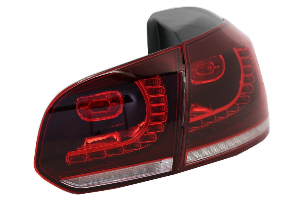 FULL LED Taillights suitable for VW Golf 6 VI (2008-2013) R20 Design Dynamic Sequential Turning Light Cherry Red (LHD and RHD)