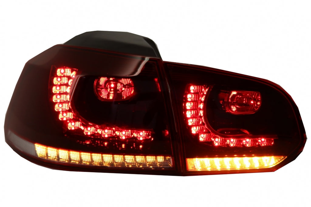 FULL LED Taillights suitable for VW Golf 6 VI (2008-2013) R20 Design Dynamic Sequential Turning Light Cherry Red (LHD and RHD)