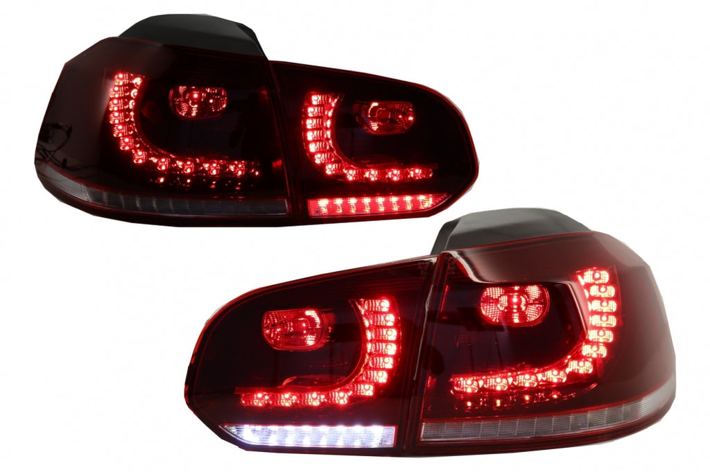 FULL LED Taillights suitable for VW Golf 6 VI (2008-2013) R20 Design Dynamic Sequential Turning Light Cherry Red (LHD and RHD)