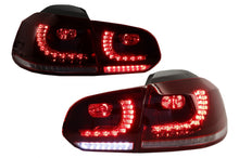 Carica l&#39;immagine nel visualizzatore di Gallery, FULL LED Taillights suitable for VW Golf 6 VI (2008-2013) R20 Design Dynamic Sequential Turning Light Cherry Red (LHD and RHD)