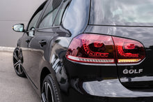 Carica l&#39;immagine nel visualizzatore di Gallery, FULL LED Taillights suitable for VW Golf 6 VI (2008-2013) R20 Design Dynamic Sequential Turning Light Cherry Red (LHD and RHD)