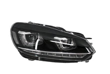 Carica l&#39;immagine nel visualizzatore di Gallery, Headlights suitable for VW Golf 6 VI (2008-2013) Golf 7 3D LED DRL U-Design LED Flowing Turning Light Chrome