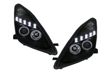 Load image into Gallery viewer, LED DRL Headlights suitable for Toyota Celica T23 (1999-2005) Angel Eyes Black