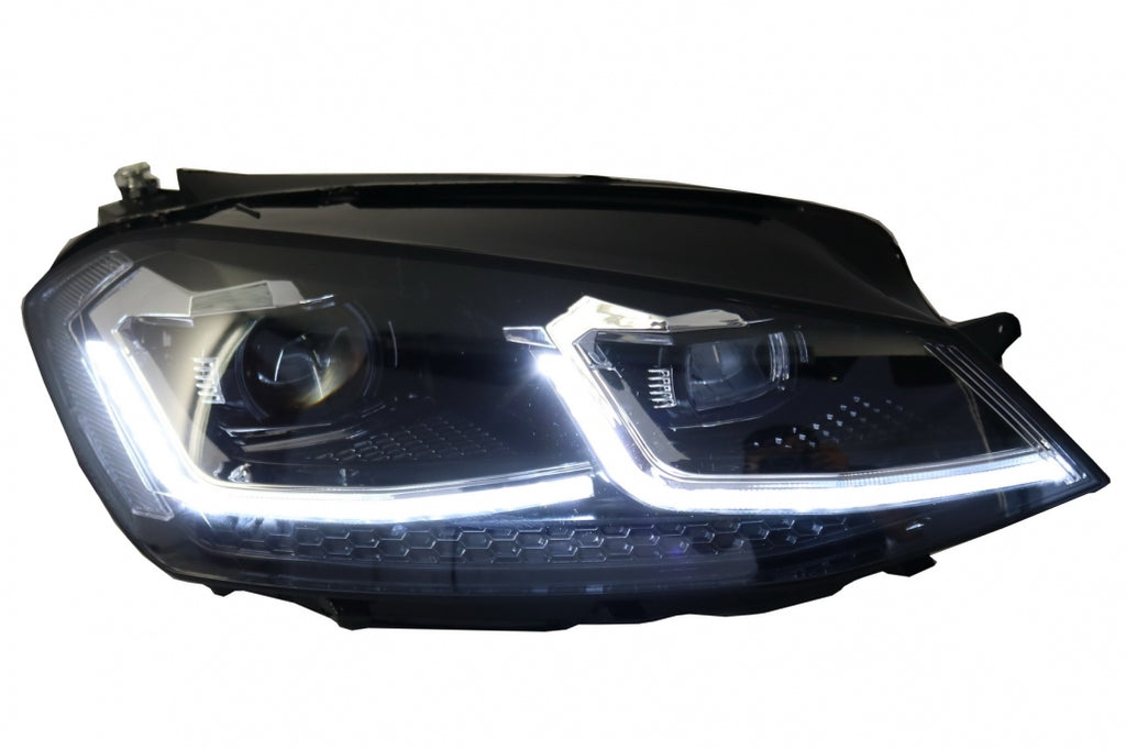 LED Headlights Bi-Xenon Look suitable for VW Golf 7 VII (2012-2017) Facelift G7.5 R Line Design with Sequential Dynamic Turning Lights