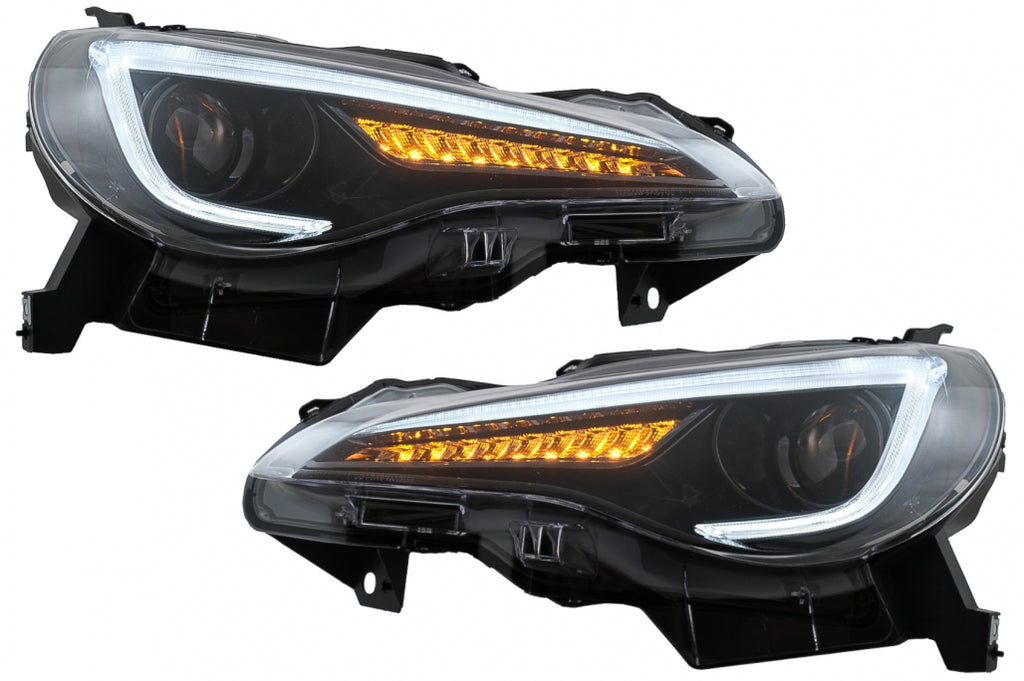 LED Headlights suitable for Toyota 86 (2012-2019) Subaru BRZ (2012-2018) Scion FR-S (2013-2016) with Sequential Dynamic Turning Lights