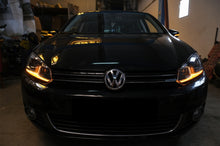 Carica l&#39;immagine nel visualizzatore di Gallery, LED Headlights suitable for VW Golf 6 VI (2008-2013) With Facelift G7.5 Look Silver Flowing Dynamic Sequential Turning Lights