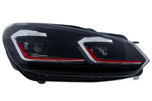 Load image into Gallery viewer, LED Headlights suitable for VW Golf 6 VI (2008-2013) With Facelift G7.5 GTI Look Red Flowing Dynamic Sequential Turning Lights LHD