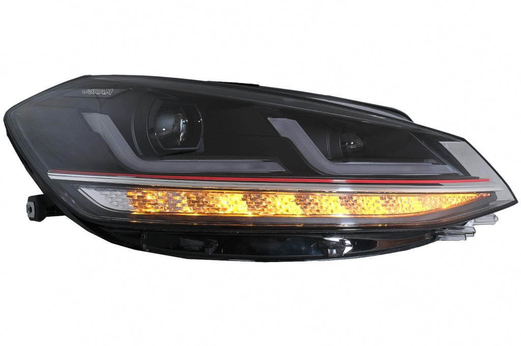 Osram Full LED Headlights LEDriving suitable for VW Golf 7.5 Facelift (2017-2020) GTI Look upgrade for Halogen with Dynamic Sequential Turning Lights