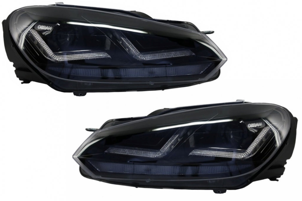 Osram Xenon Upgrade Headlights LEDriving suitable for VW Golf 6 VI (2008-2012) Black LED Dynamic Sequential Turning Lights