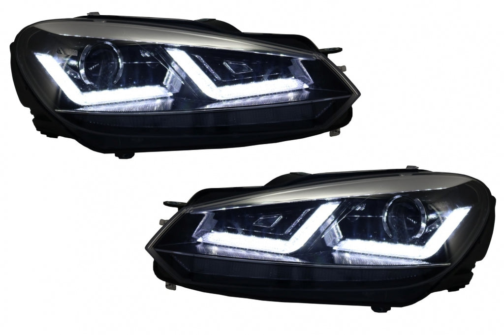 Osram Xenon Upgrade Headlights LEDriving suitable for VW Golf 6 VI (2008-2012) Chrome LED Dynamic Sequential Turning Lights