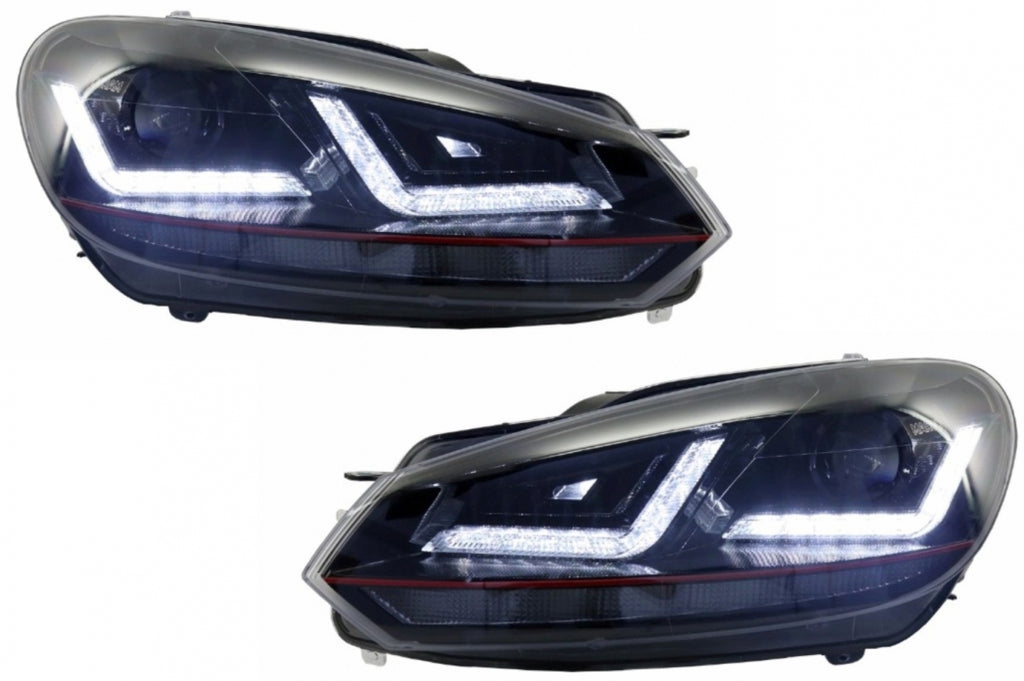 Osram Xenon Upgrade Headlights LEDriving suitable for VW Golf 6 VI (2008-2012) Red GTI LED Dynamic Sequential Turning Lights