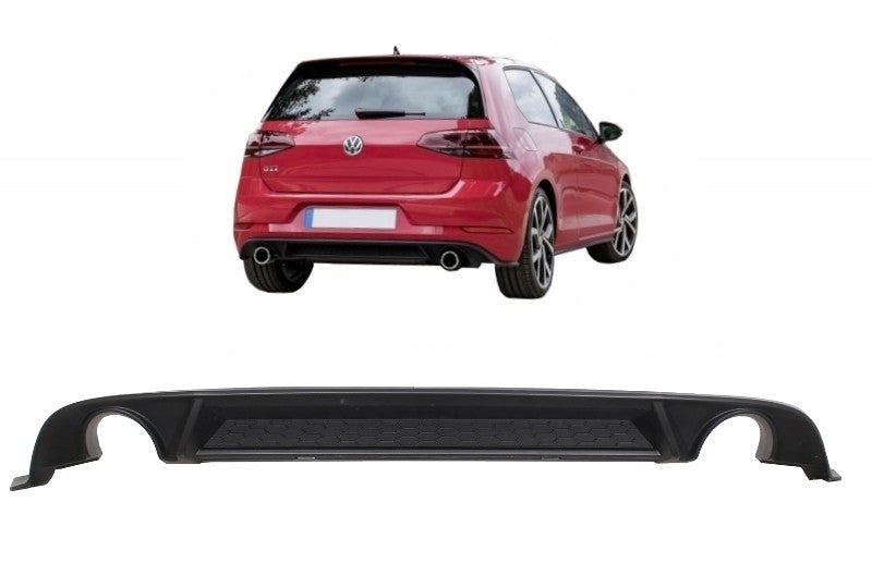 Rear Bumper Air Diffuser suitable for VW Golf 7.5 VII (2017-Up) GTI Look