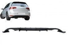 Carica l&#39;immagine nel visualizzatore di Gallery, Rear Bumper Diffuser with twin exit for single exhaust tips suitable for VW Golf 7 VII (2013-2016) GTI Design