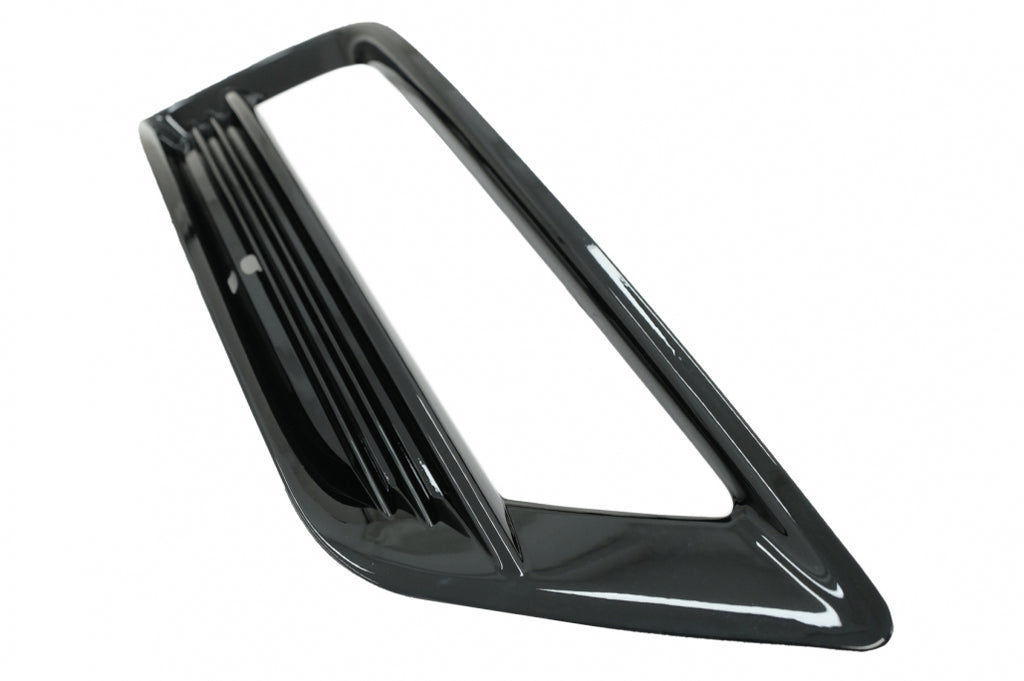 Side Grilles Front Bumper suitable for VW Golf VII 7 (2013-2017) R-Line Design Piano Black