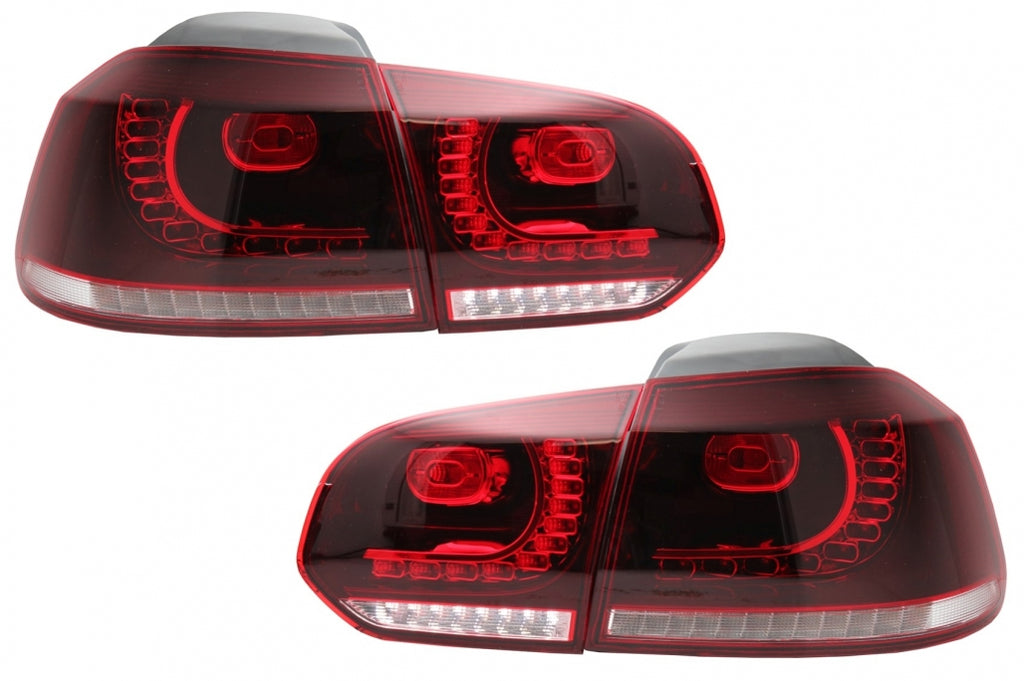 Taillights Full LED suitable for VW Golf 6 VI (2008-2013) Cherry Red R20 GTI Design (LHD and RHD)