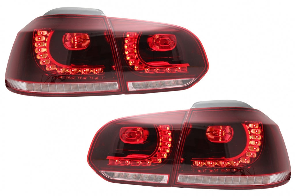 Taillights Full LED suitable for VW Golf 6 VI (2008-2013) Cherry Red R20 GTI Design (LHD and RHD)