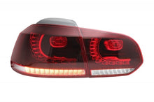 Carica l&#39;immagine nel visualizzatore di Gallery, Taillights Full LED suitable for VW Golf 6 VI (2008-2013) Cherry Red R20 GTI Design (LHD and RHD)