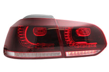 Carica l&#39;immagine nel visualizzatore di Gallery, Taillights Full LED suitable for VW Golf 6 VI (2008-2013) Cherry Red R20 GTI Design (LHD and RHD)