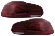 Carica l&#39;immagine nel visualizzatore di Gallery, Taillights Full LED suitable for VW Golf 6 VI (2008-2013) Red Smoke with Sequential Dynamic Turning Lights (LHD and RHD)