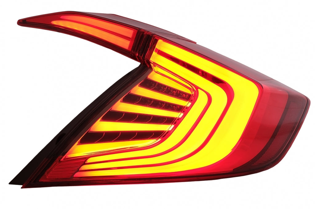 Taillights suitable for HONDA Civic MK10 FC / FK (2016-Up) Limousine Full LED Light Bar Red Black