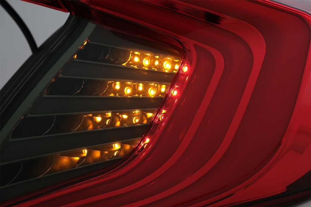 Taillights suitable for HONDA Civic MK10 FC / FK (2016-Up) Limousine Full LED Light Bar Red Black