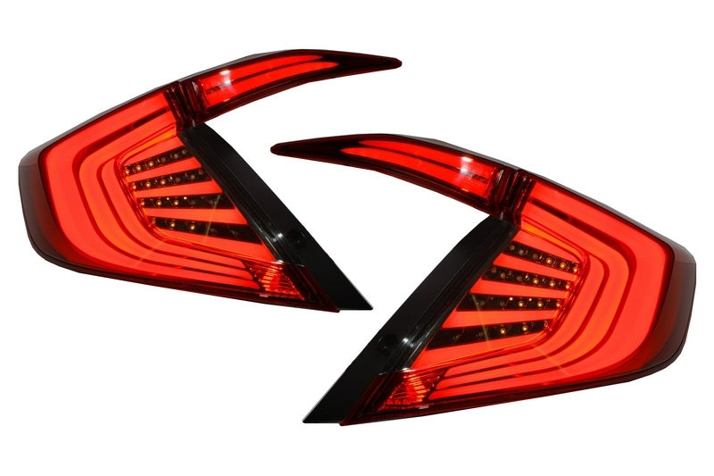 Taillights suitable for HONDA Civic MK10 (FC/FK) (2016-Up) Limousine Full LED Light Bar Red/Smoke