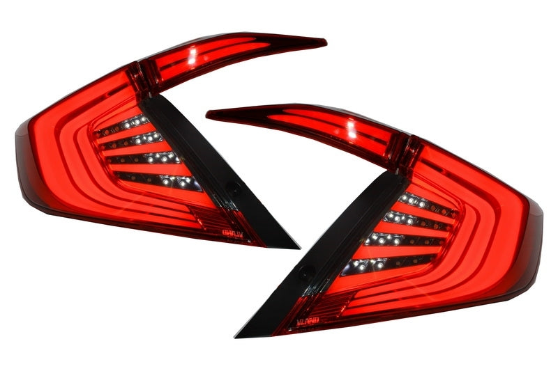 Taillights suitable for HONDA Civic MK10 (FC/FK) (2016-Up) Limousine Full LED Light Bar Red/Smoke