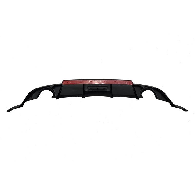 Rear Diffuser Volkswagen Golf 7.5 Look TCR Glossy Black Red Light