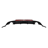 Rear Diffuser Volkswagen Golf 7.5 Look TCR Glossy Black Red Light