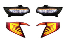 Load image into Gallery viewer, Assembly Headlights and Taillights suitable for HONDA Civic MK10 FC FK (2016-up) Limousine Full LED with Sequential Dynamic Turning Lights