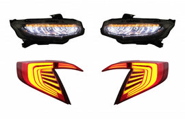 Assembly Headlights and Taillights suitable for HONDA Civic MK10 FC FK (2016-up) Limousine Full LED with Sequential Dynamic Turning Lights