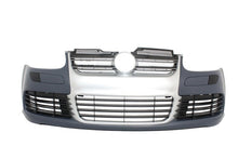 Carica l&#39;immagine nel visualizzatore di Gallery, Front Bumper suitable for VW Golf V 5 (2003-2007) Jetta (2005-2010) R32 Look Brushed Aluminium Look Grille