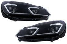 Carica l&#39;immagine nel visualizzatore di Gallery, LED Headlights suitable for VW Golf 6 VI (2008-2013) With Facelift G7.5 Look Silver Flowing Dynamic Sequential Turning Lights